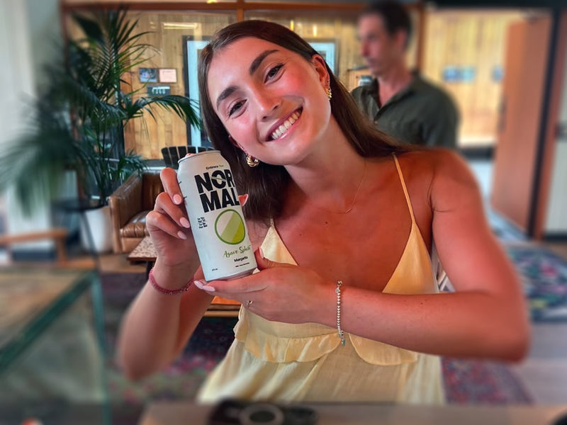 Normal Agave Splash Margarita lands in the wild with low calories, electrolytes, and classic non-alcoholic margarita flavour.