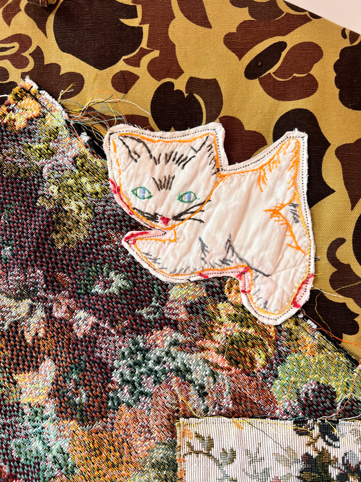 Kitties &amp; Camo Jacket, detail view