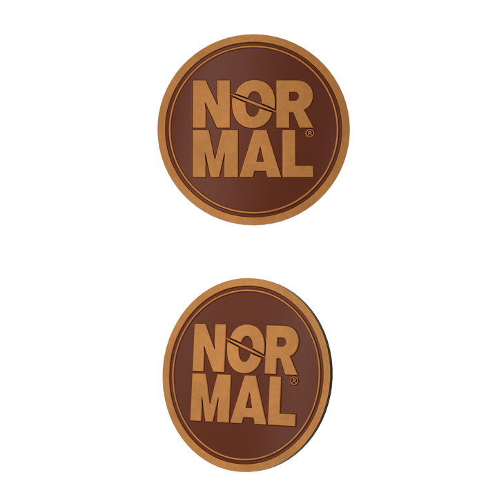 Normal Leather Patch Snapback, leather patch detail