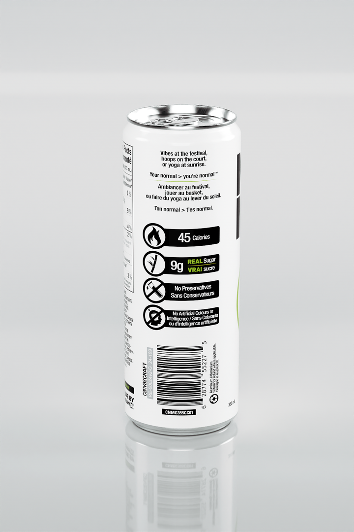 Agave Splash™ Margarita can, UPC barcode