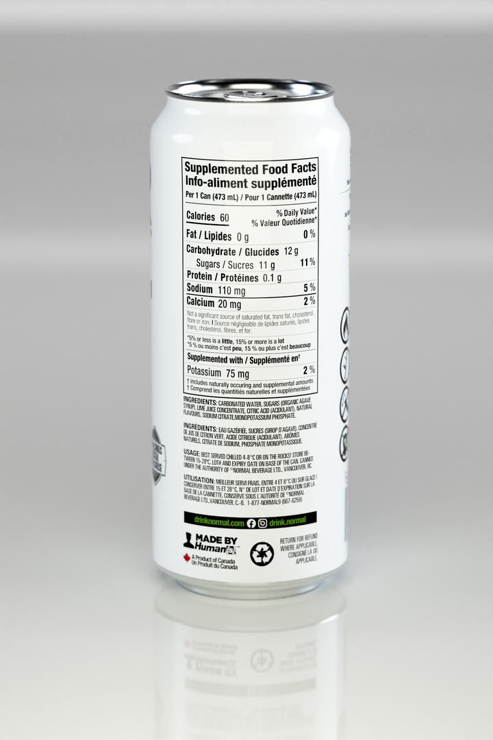 Agave Splash™ Margarita, nutrition facts panel