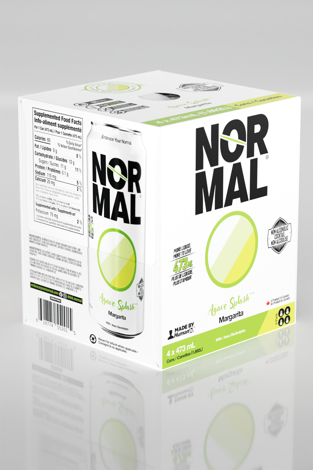 Normal Beverage Agave Splash Margarita ready-to-drink mocktail