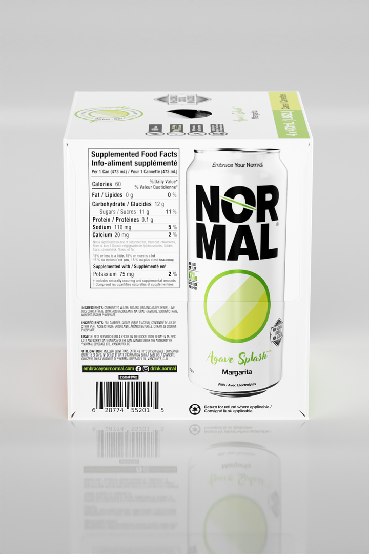Ready-to-drink margarita mocktail with citrus flavour