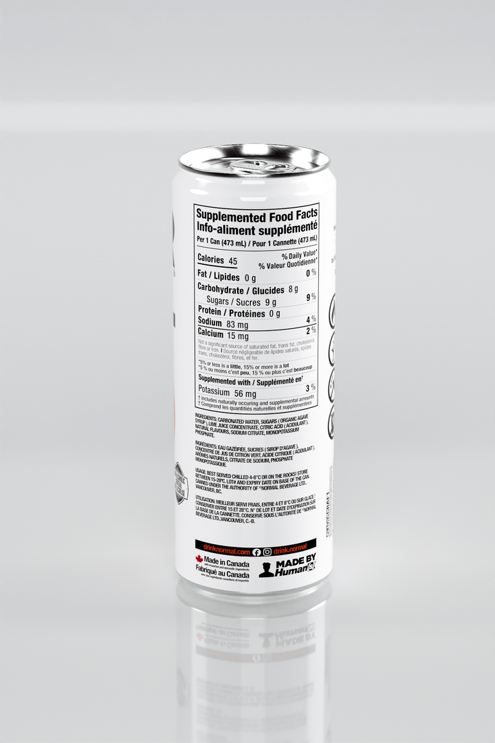 Hello Morning™ Mimosa can, nutrition facts panel