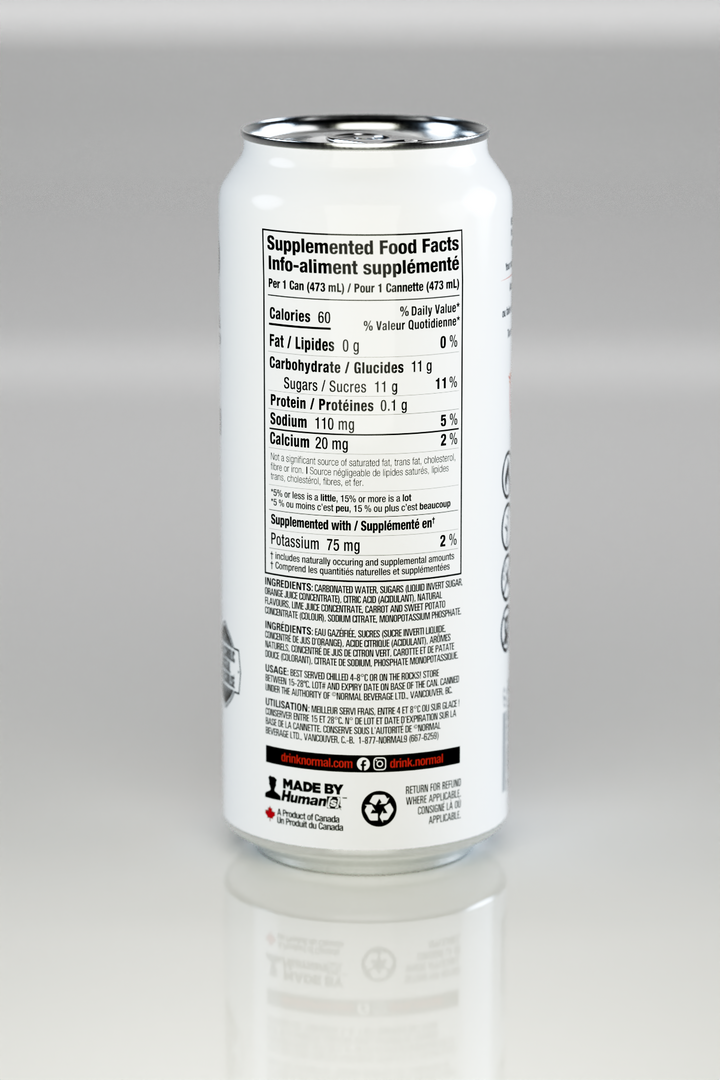 Hello Morning™ Mimosa, nutrition facts panel