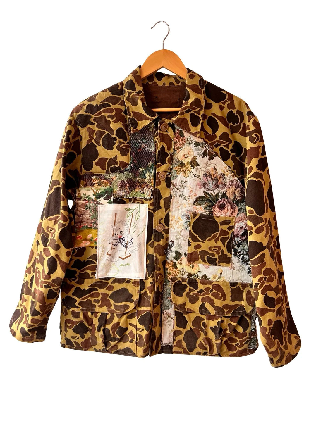 Kitties &amp; Camo Jacket, detail view