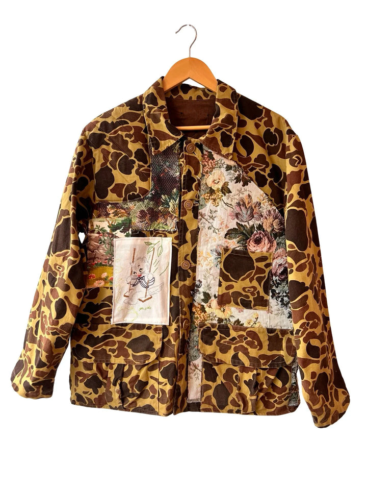 Kitties &amp; Camo Jacket, detail view