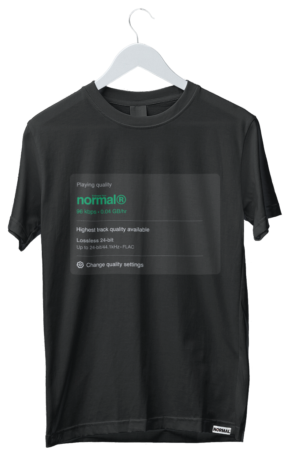 Normal Lossless T-Shirt, mockup